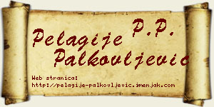 Pelagije Palkovljević vizit kartica